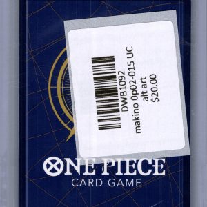 Makino OP02-015 UC alt art, One Piece Singles One Piece trading card - alternate view