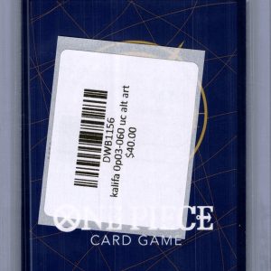 Kalifa OP03-060 uc alt art, One Piece Singles One Piece trading card - alternate view