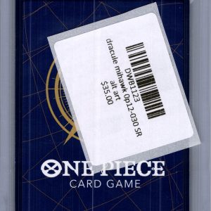Dracule Mihawk OP12-030 SR alt art, One Piece Singles One Piece trading card - alternate view