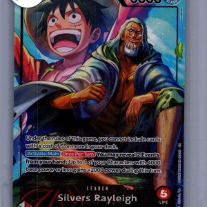 Silvers Rayleigh OP12-001 L alt art, One Piece Singles One Piece trading card
