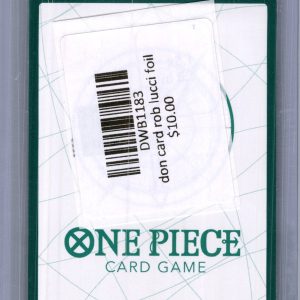 Don Card Rob Lucci Foil One Piece trading card - alternate view