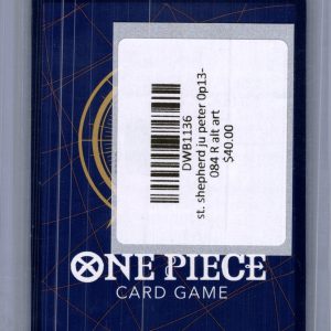 St. Shepherd Ju Peter OP13-084 R alt art, One Piece Singles One Piece trading card - alternate view