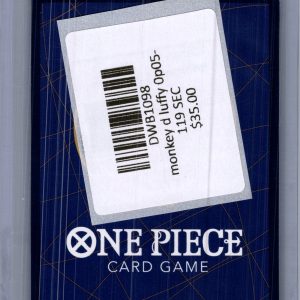 Monkey D Luffy OP05-119 SEC, One Piece Singles One Piece trading card - alternate view
