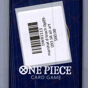 Marshal D Teach OP09-093 SR alt art, One Piece Singles One Piece trading card - alternate view