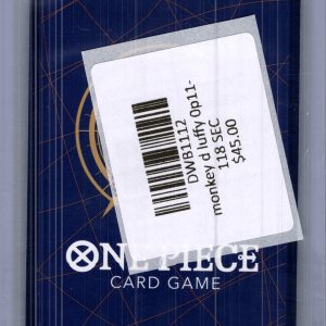 Monkey D Luffy OP11-118 SEC, One Piece Singles One Piece trading card - alternate view