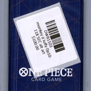 Monkey D Luffy OP10-118 SEC alt art, One Piece Singles One Piece trading card - alternate view