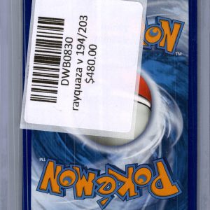 Rayquaza v 194/203, Evoling Skies Pokemon card - alternate view
