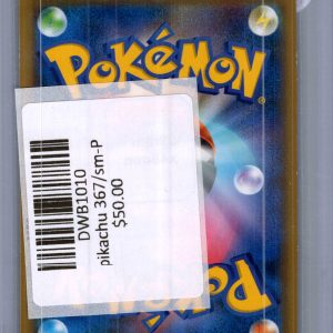 Pikachu 367/sm-P, Japanese Singles Pokemon card - alternate view