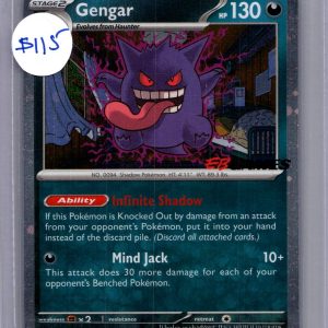 Gengar 050/088 eb games stamp, Promo Pokemon card