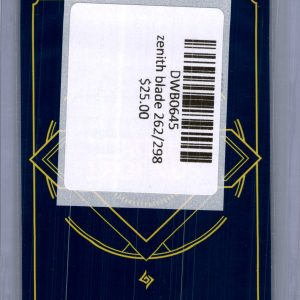 Zenith Blade 262/298, Riftbound Singles Riftbound trading card - alternate view