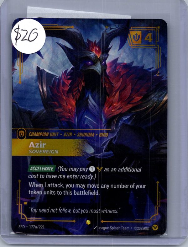 Azir 177a/221 - Riftbound Singles - Northern Beaches Pokémon