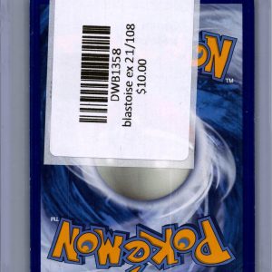 blastoise ex 21/108 Pokemon card - alternate view