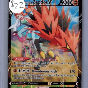 Galarian Zapdos V TG19/TG30, Astral Radiance Pokemon card