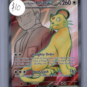 Team Rocket's Persian EX 219/182, Destined Rivals Pokemon card
