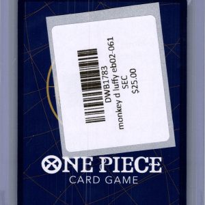 Monkey D Luffy EB02-061 SEC, One Piece Singles One Piece trading card - alternate view