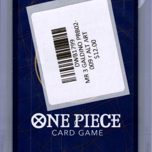 MR 3 Galdino PRB02-009 r ALT ART, One Piece Singles One Piece trading card - alternate view