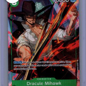 Dracule Mihawk 0P12-030 SR alt art, One Piece Singles One Piece trading card