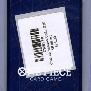 Dracule Mihawk 0P12-030 SR alt art, One Piece Singles One Piece trading card - alternate view