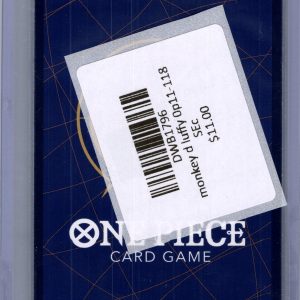 Monkey D Luffy 0P11-118 SEC, One Piece Singles One Piece trading card - alternate view