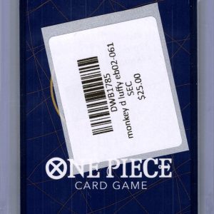 Monkey D Luffy 02-061 SEC, One Piece Singles One Piece trading card - alternate view