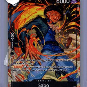 Sabo PRB02-014 SR alt art, One Piece Singles One Piece trading card