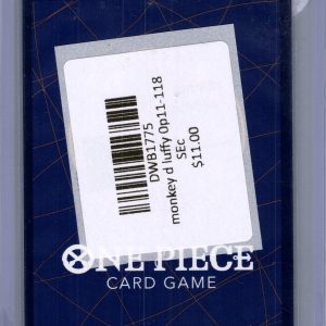 Monkey D Luffy 0P11-118 SEC, One Piece Singles One Piece trading card - alternate view