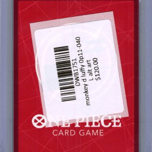 Monkey D Luffy 0P11-040 L alt art, One Piece Singles One Piece trading card - alternate view