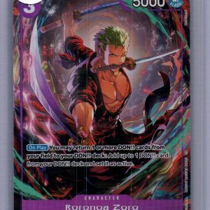 Roronoa Zoro 0P09-076 R alt art, One Piece Singles One Piece trading card