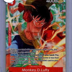 Monkey D Luffy 0P12-015 Sr alt art, One Piece Singles One Piece trading card