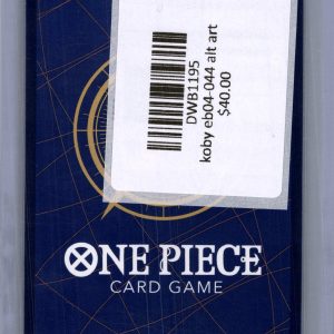 Koby EB04-044 alt art, One Piece Singles One Piece trading card - alternate view