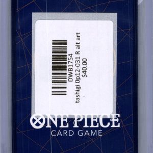 Tashigi OP12-031 R alt art, One Piece Singles One Piece trading card - alternate view