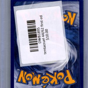 tentacruel 44/62 first ed Pokemon card - alternate view