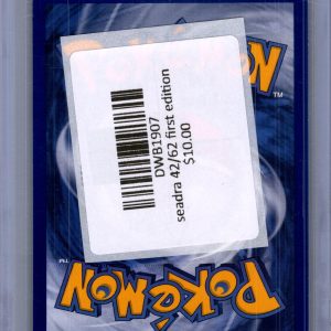 seadra 42/62 first edition Pokemon card - alternate view