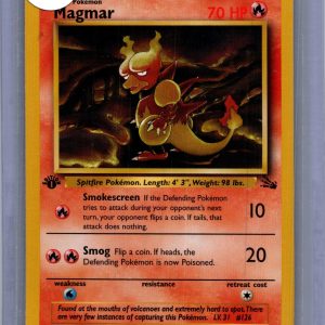 magmar 39/62 first ed Pokemon card
