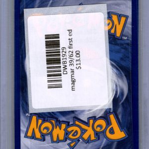 magmar 39/62 first ed Pokemon card - alternate view
