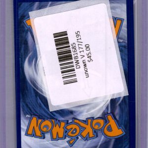 Unown V 177/195, Silver Tempest Pokemon card - alternate view
