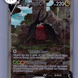 Regidrago V 184/195, Silver Tempest Pokemon card