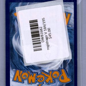 Regidrago V 184/195, Silver Tempest Pokemon card - alternate view