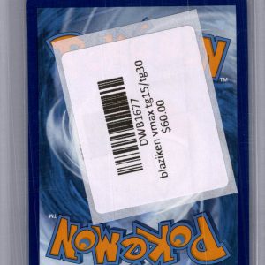 Blaziken Vmax TG15/TG30, Silver Tempest Pokemon card - alternate view
