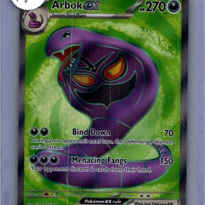arbok ex 185/165 Pokemon card