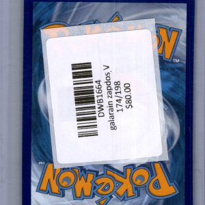 galarain zapdos V 174/198 Pokemon card - alternate view