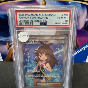 Greens Exploration 209/214 PSA 10, Graded Cards Pokemon card