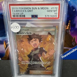 Brocks Grit 172/181 PSA 10, Graded Cards Pokemon card