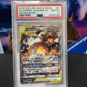 Charizard and Reshiram GX 097/095 SR PSA 10, Graded Cards Pokemon card