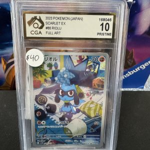Riolu 086/078 CGA Pristine 10, Graded Cards Pokemon card