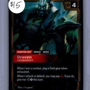Draven 020a/221, Riftbound Singles Riftbound trading card