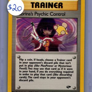 sabrina psychic control 121/132 Pokemon card