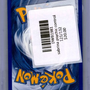 sabrina psychic control 121/132 Pokemon card - alternate view