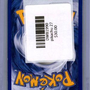 Pikachu 27, Vintage Single Pokemon card - alternate view