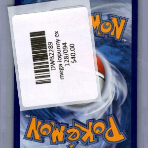 Mega Lopunny ex 128/094, Phantasmal Flames Pokemon card - alternate view